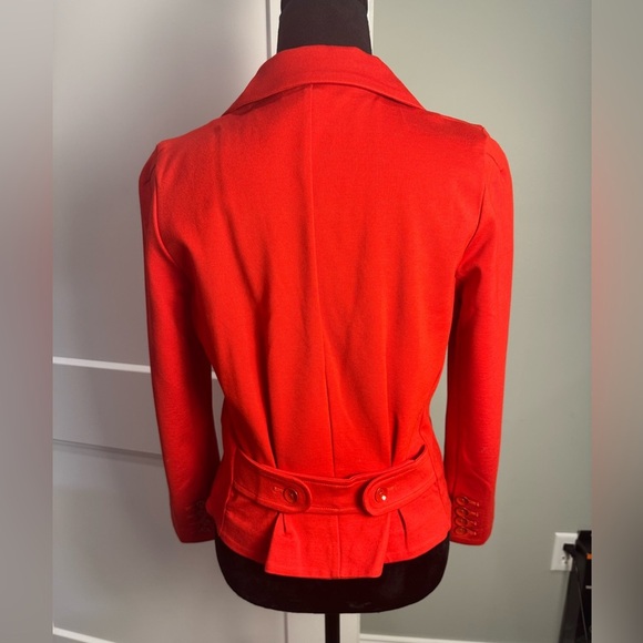 Marc by Marc Jacobs Ruby Red Blazer stretchy tailored button back - Picture 9 of 9